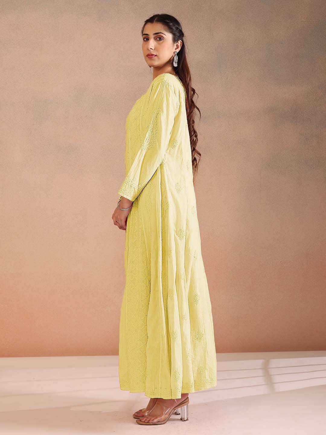 NIMARA MULMUL ANARKALI - KRI CHIKANKARI